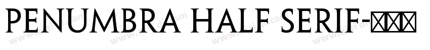Penumbra Half Serif字体转换